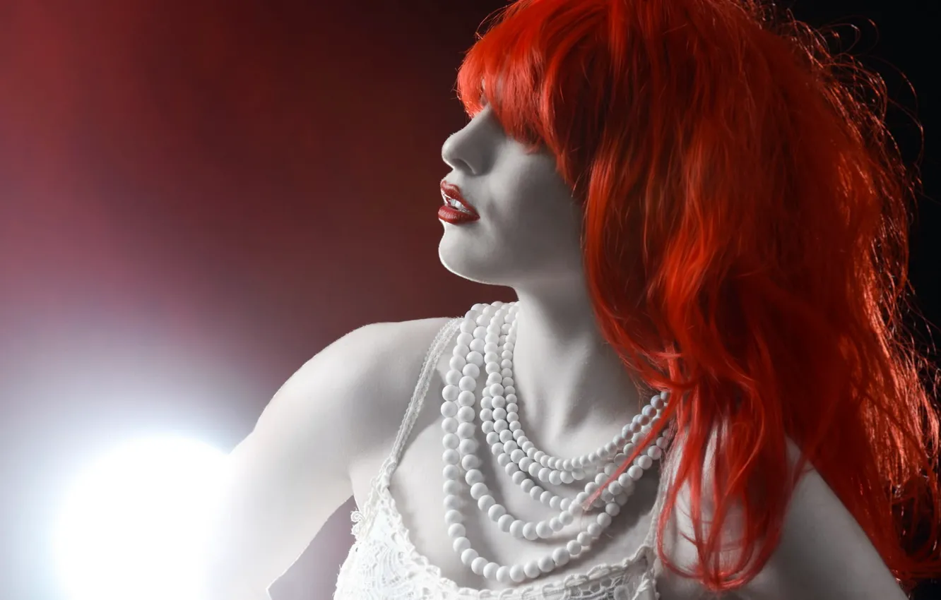 Photo wallpaper girl, style, background, hair