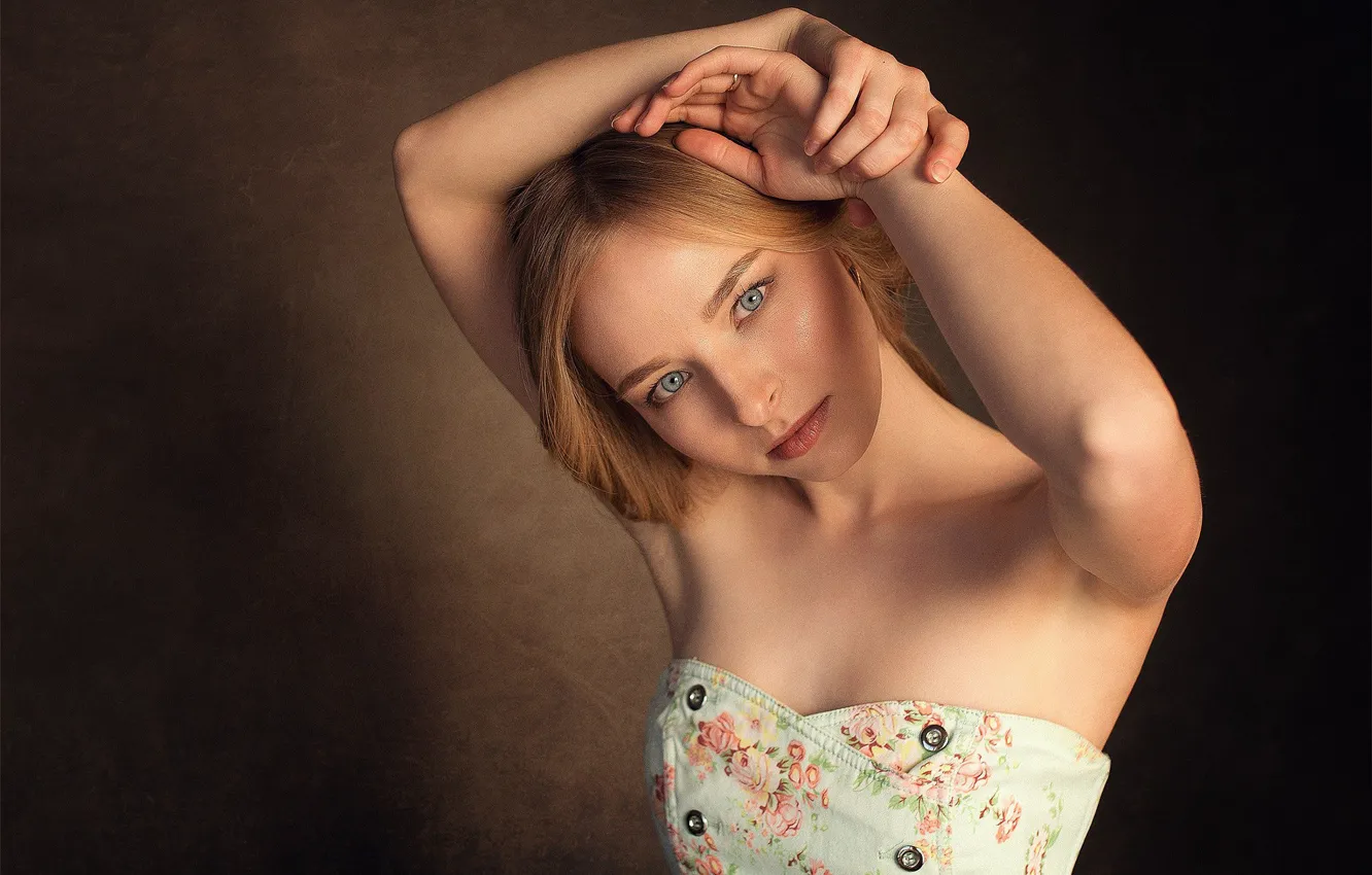 Photo wallpaper look, sponge, the beauty, Studio