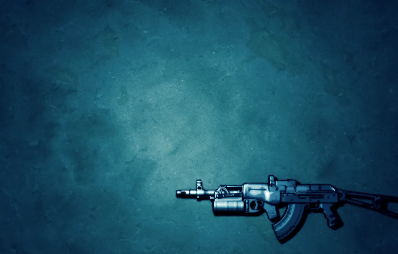 Photo wallpaper weapons, minimalism, with modifications