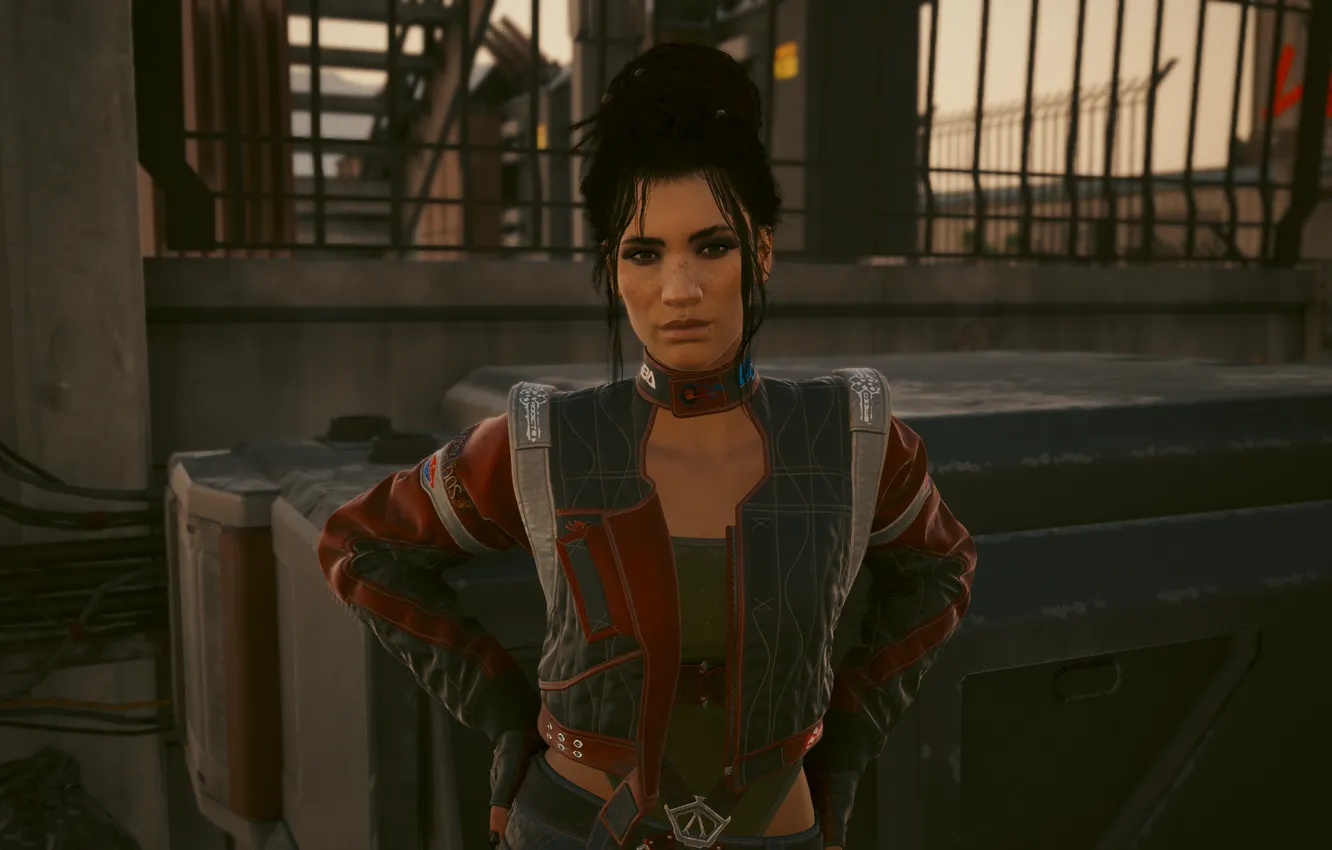 Photo wallpaper cyberpunk, Cyberpunk 2077, Cyberpunk, Cyberpunk 2077, Panam Palmer, Panam Palmer