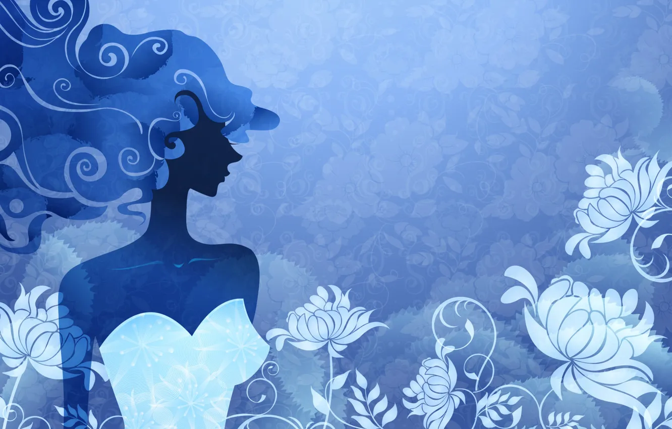 Photo wallpaper style, silhouette, digital art