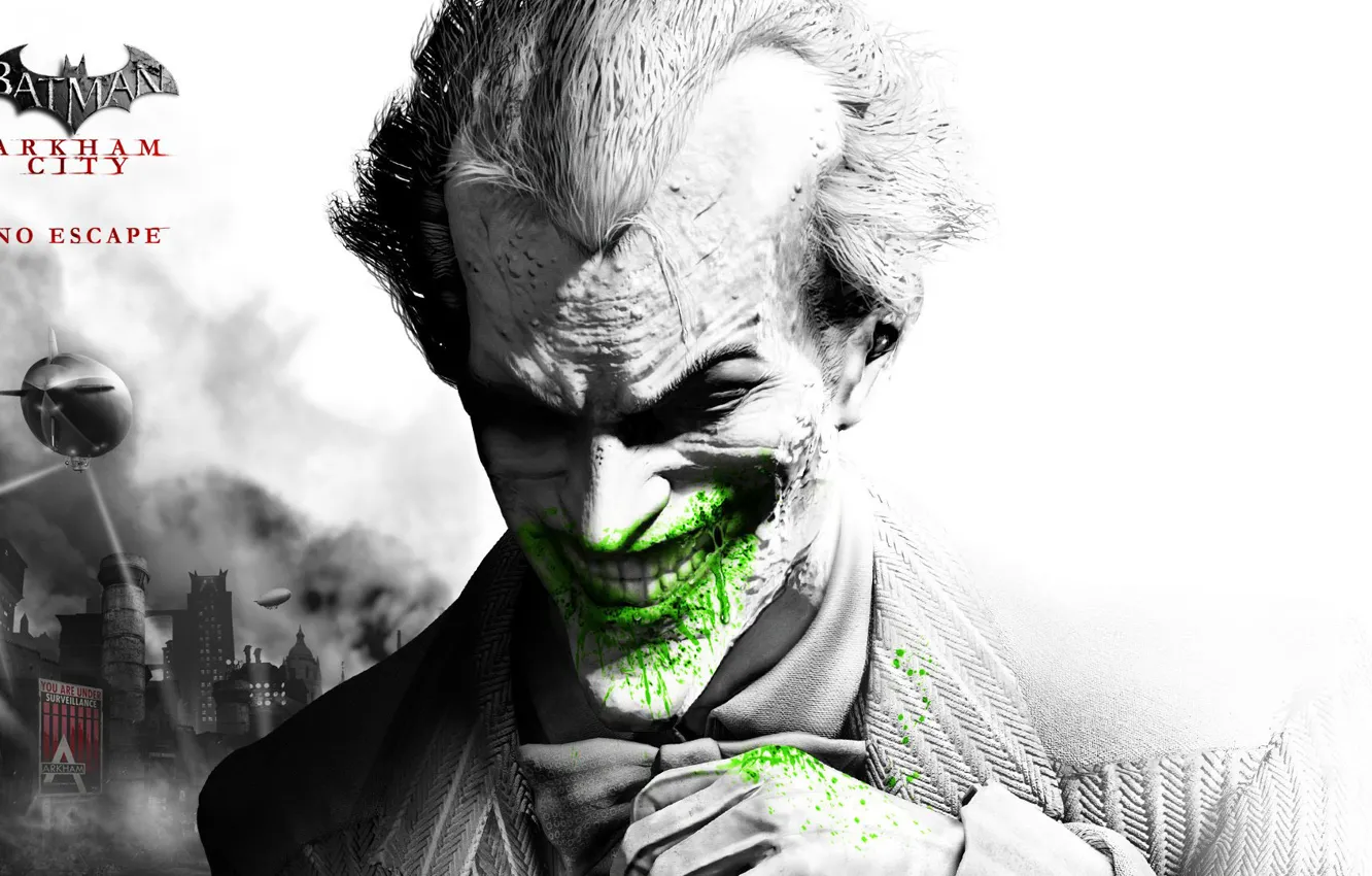 Photo wallpaper Joker, Batman, Batman, Joker, Arkham City, Game