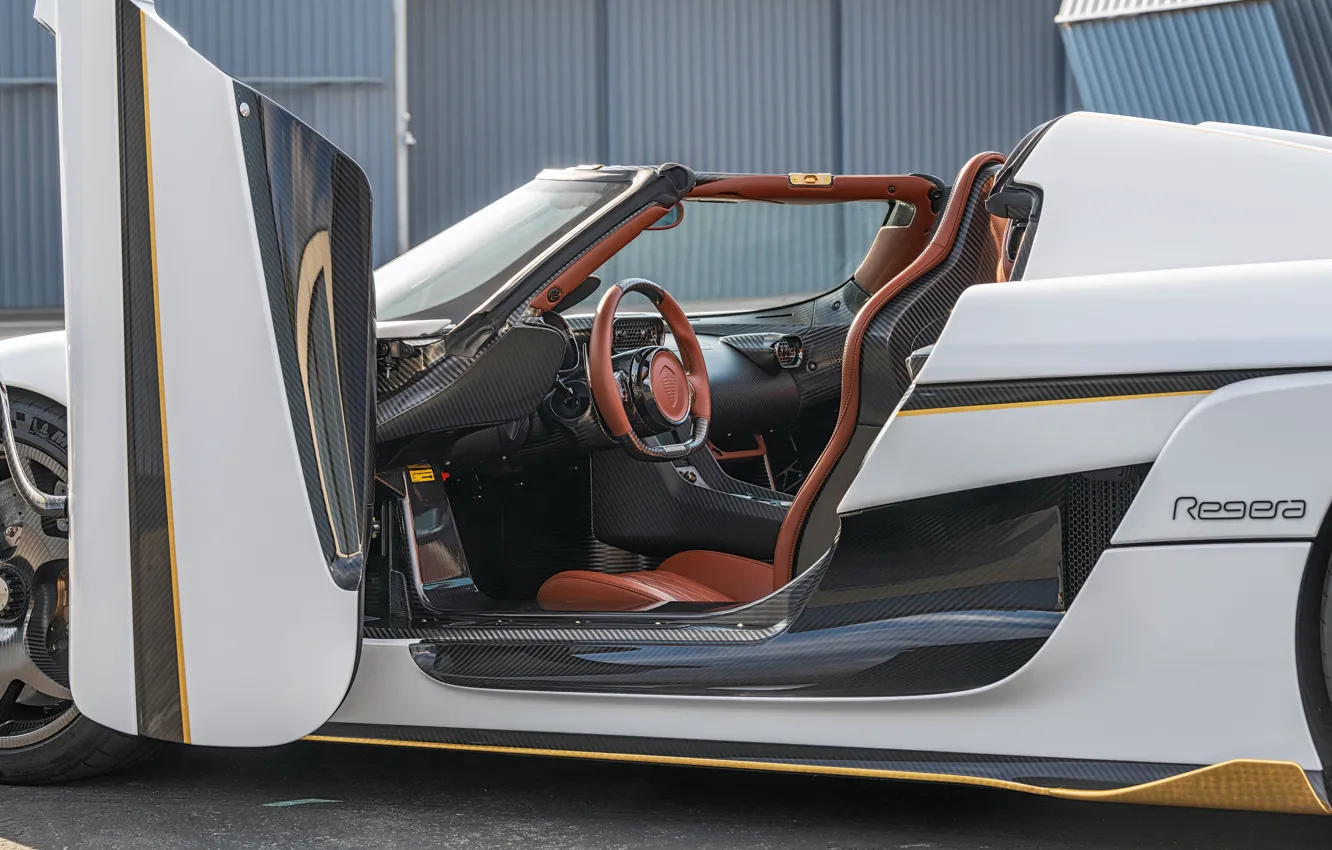 Photo wallpaper Koenigsegg, Regera, car interior, Koenigsegg Regera