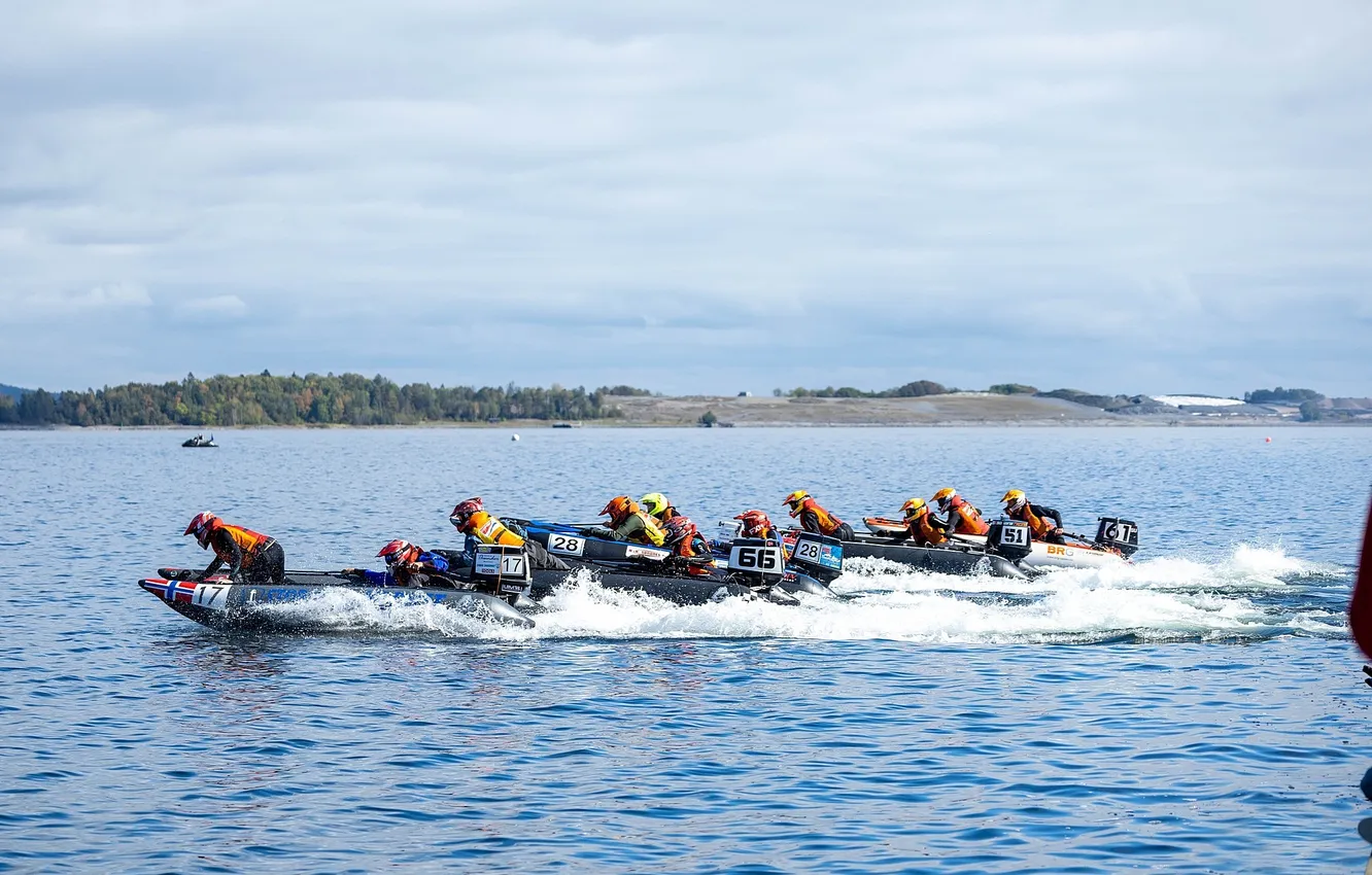 Photo wallpaper race, boat, speed