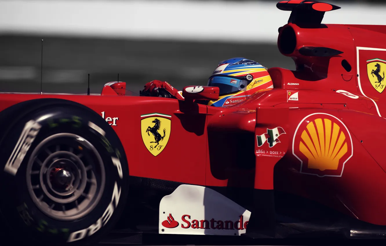 Photo wallpaper Ferrari, Canada, Formula 1, 2011, alonso, Fernando