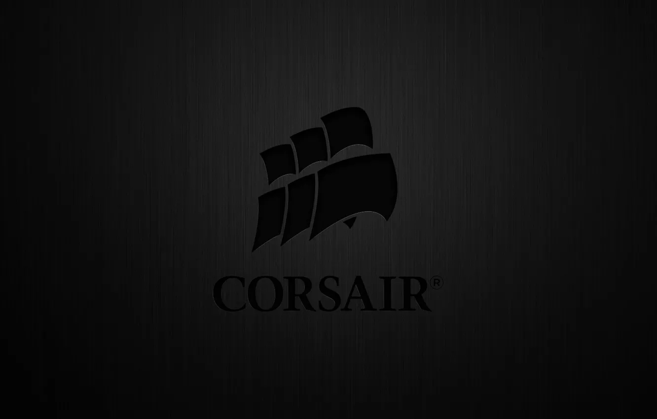Photo wallpaper black, Corsair