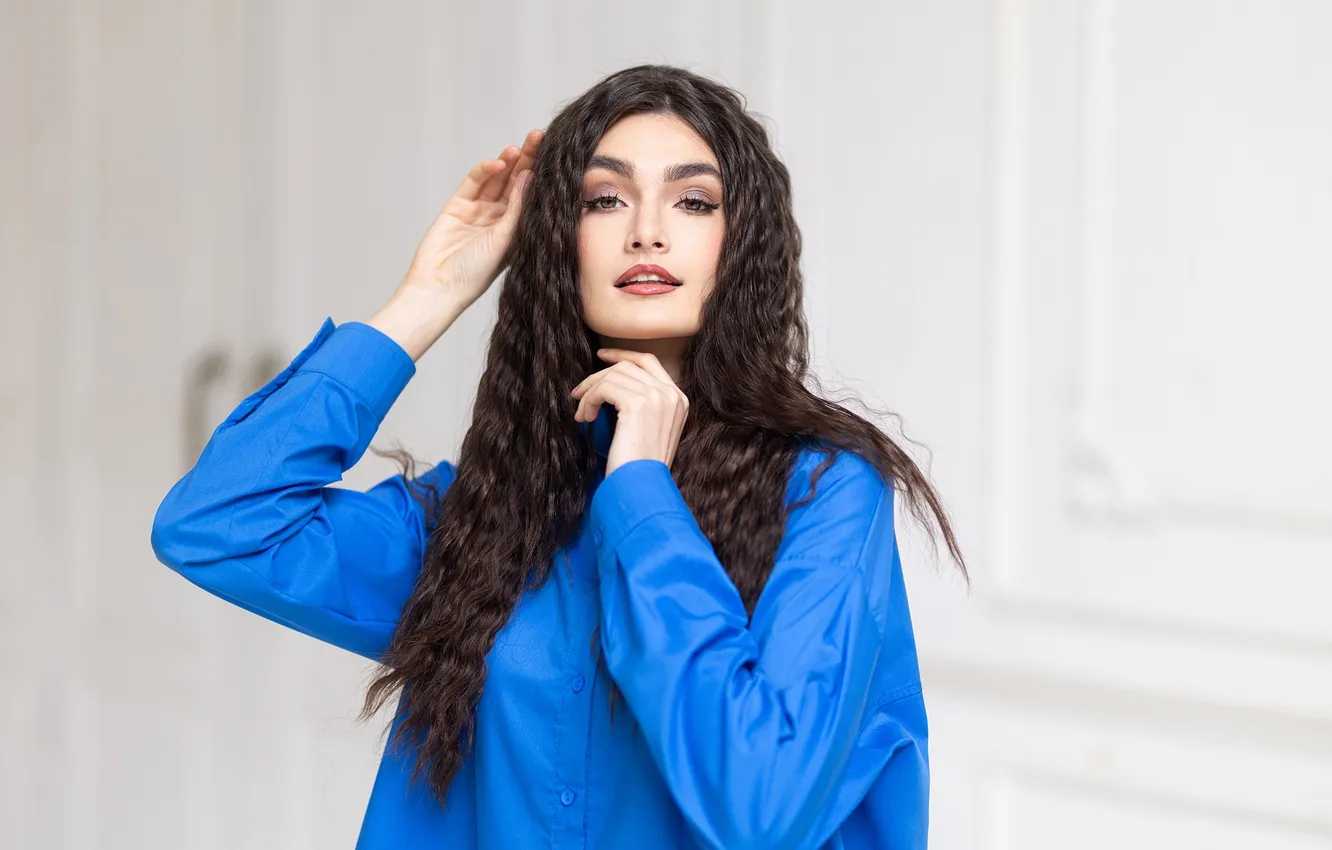 Photo wallpaper girl, face, sexy, Wallpaper, sweetheart, model, bright, portrait