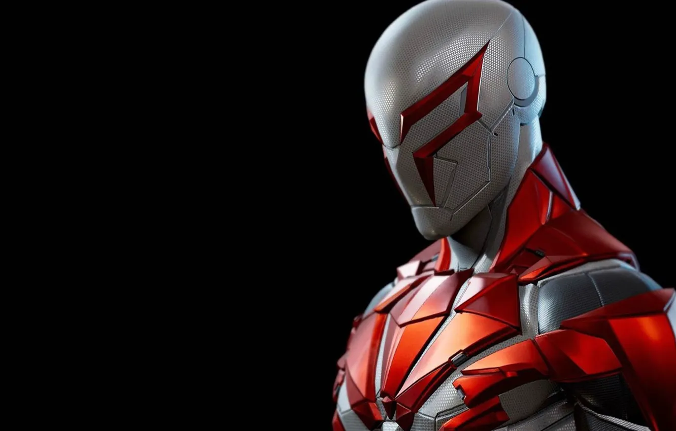 Photo wallpaper background, hero, costume, armor, spider-man 2099, spider-man 2099