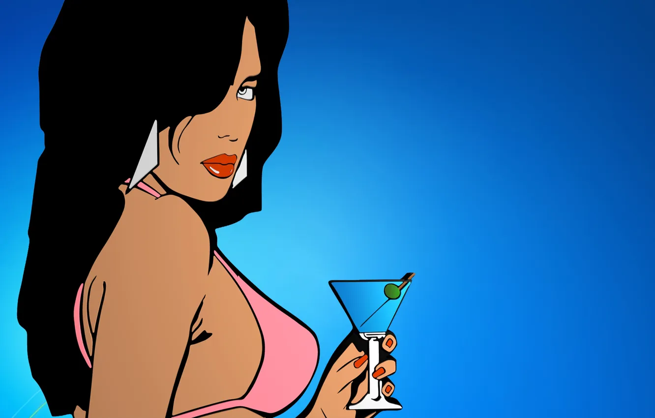 Photo wallpaper city, Grand, girl, auto, gta, City, Martini, GTA