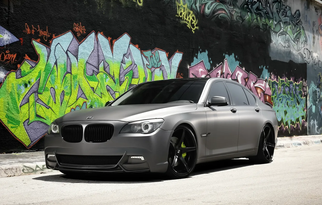Photo wallpaper BMW, with, Series, gray, matte, complete, exterior, wrap