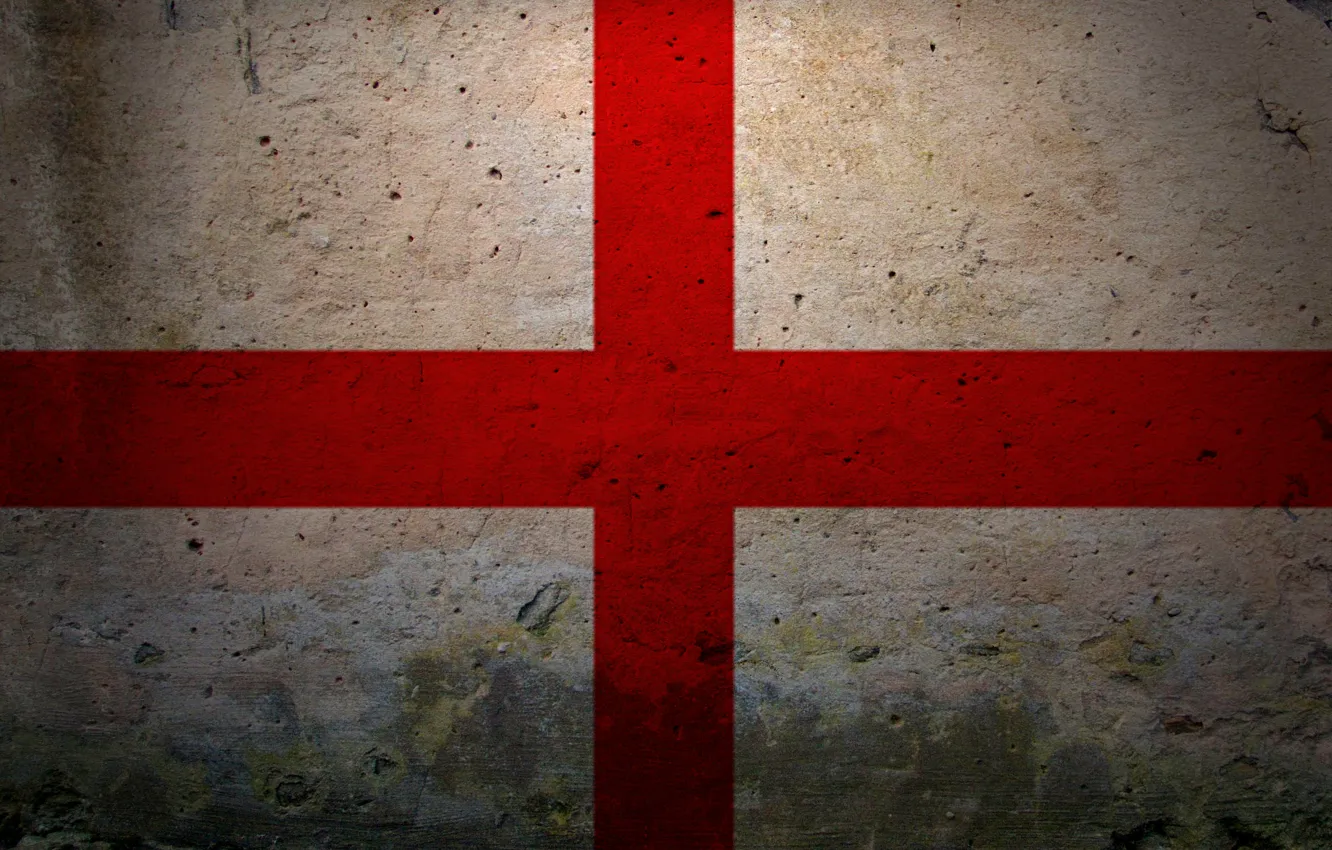 Photo wallpaper red, white, England, cross, Flag