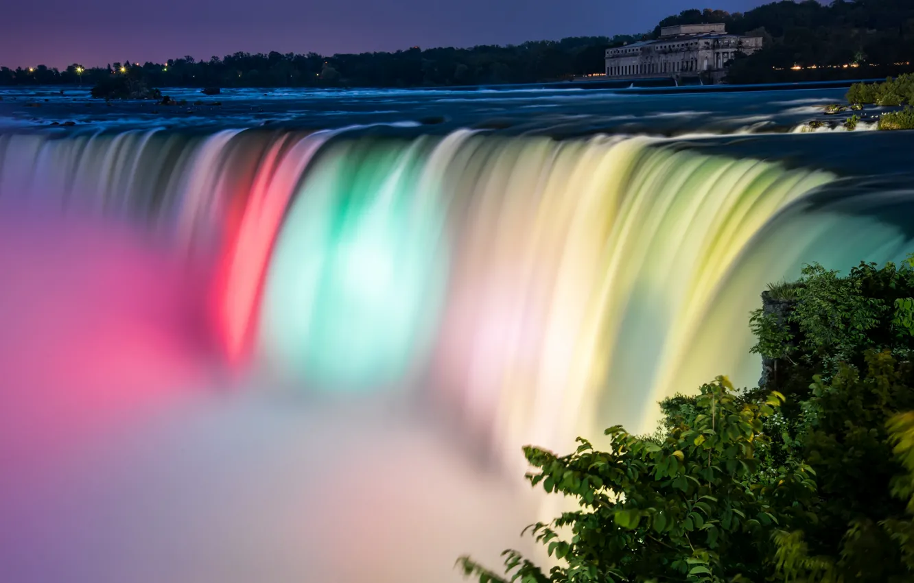 Photo wallpaper waterfall, Niagara, Canada, Niagara Falls Colors