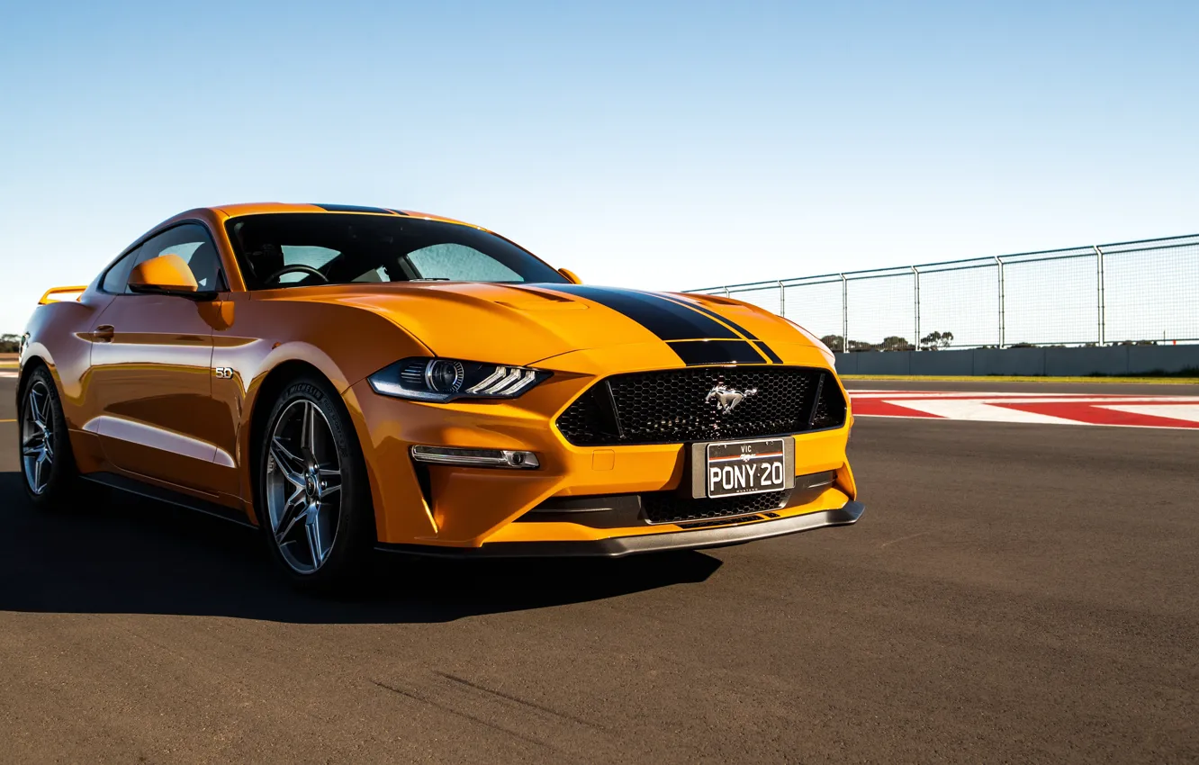Photo wallpaper Ford, Fastback, 2018, Mustang GT