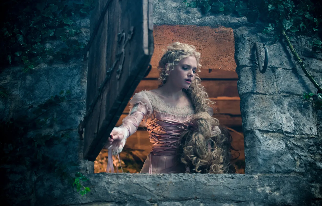 Photo wallpaper Rapunzel, The farther into the forest, Into the Woods, Mackenzie Mauzy