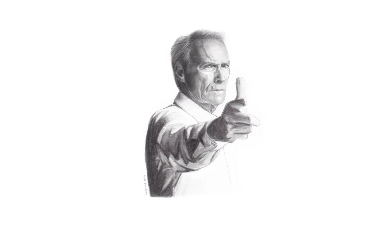 Photo wallpaper face, actor, Clint Eastwood, Clint Eastwood