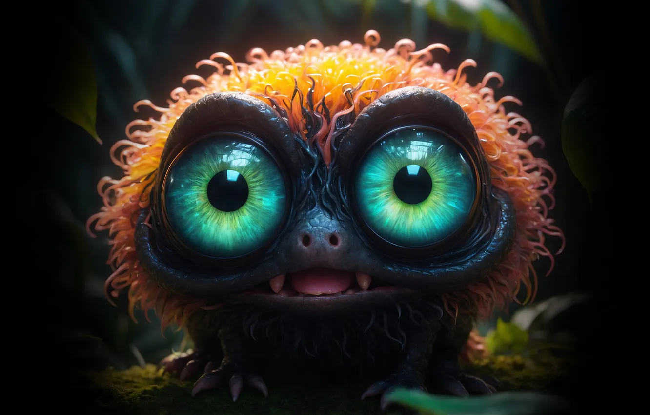 Photo wallpaper eyes, look, being