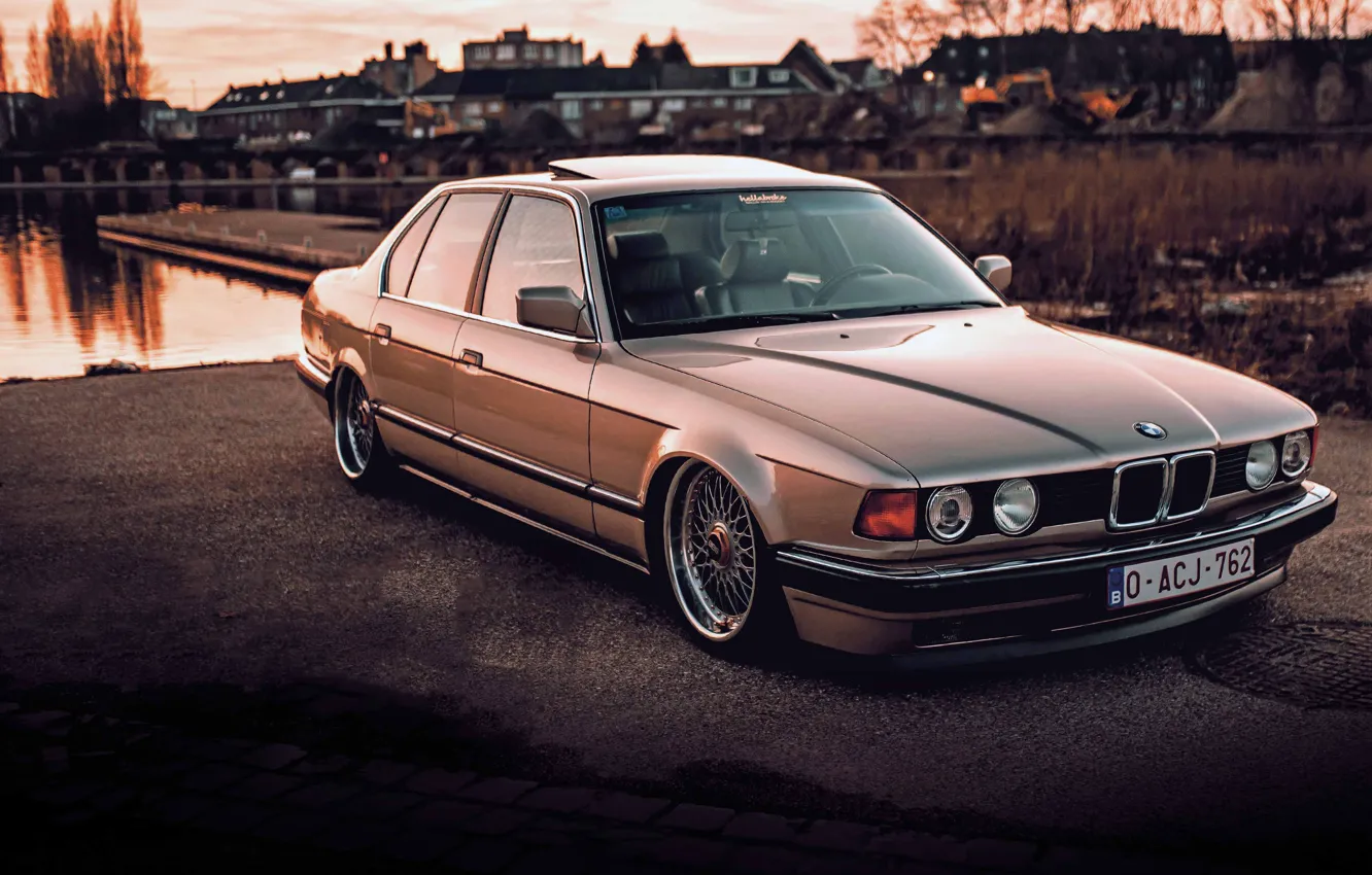 Photo wallpaper BMW, 7-Series, E32, 735