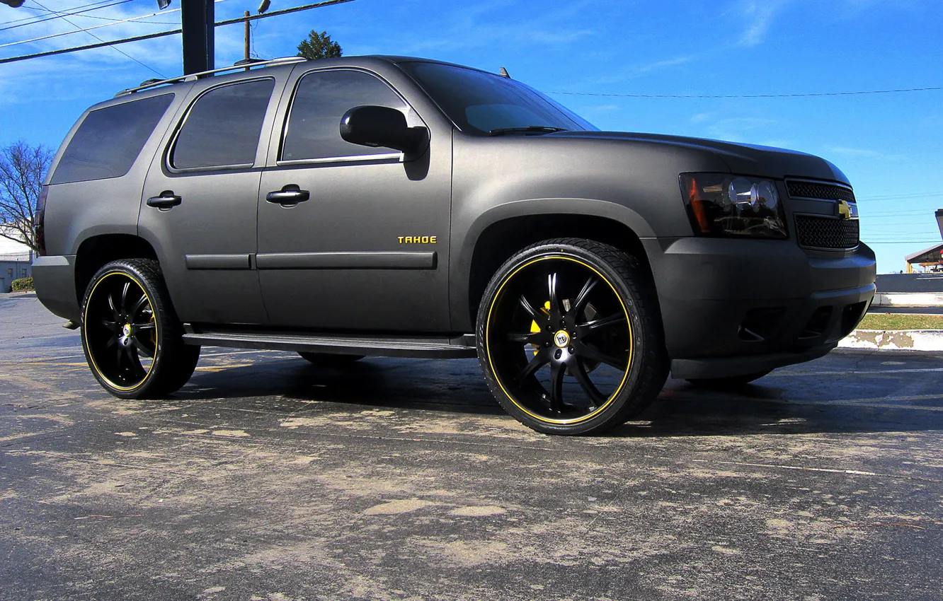 Photo wallpaper Chevrolet, Matt, 2011, Tahoe, Mat