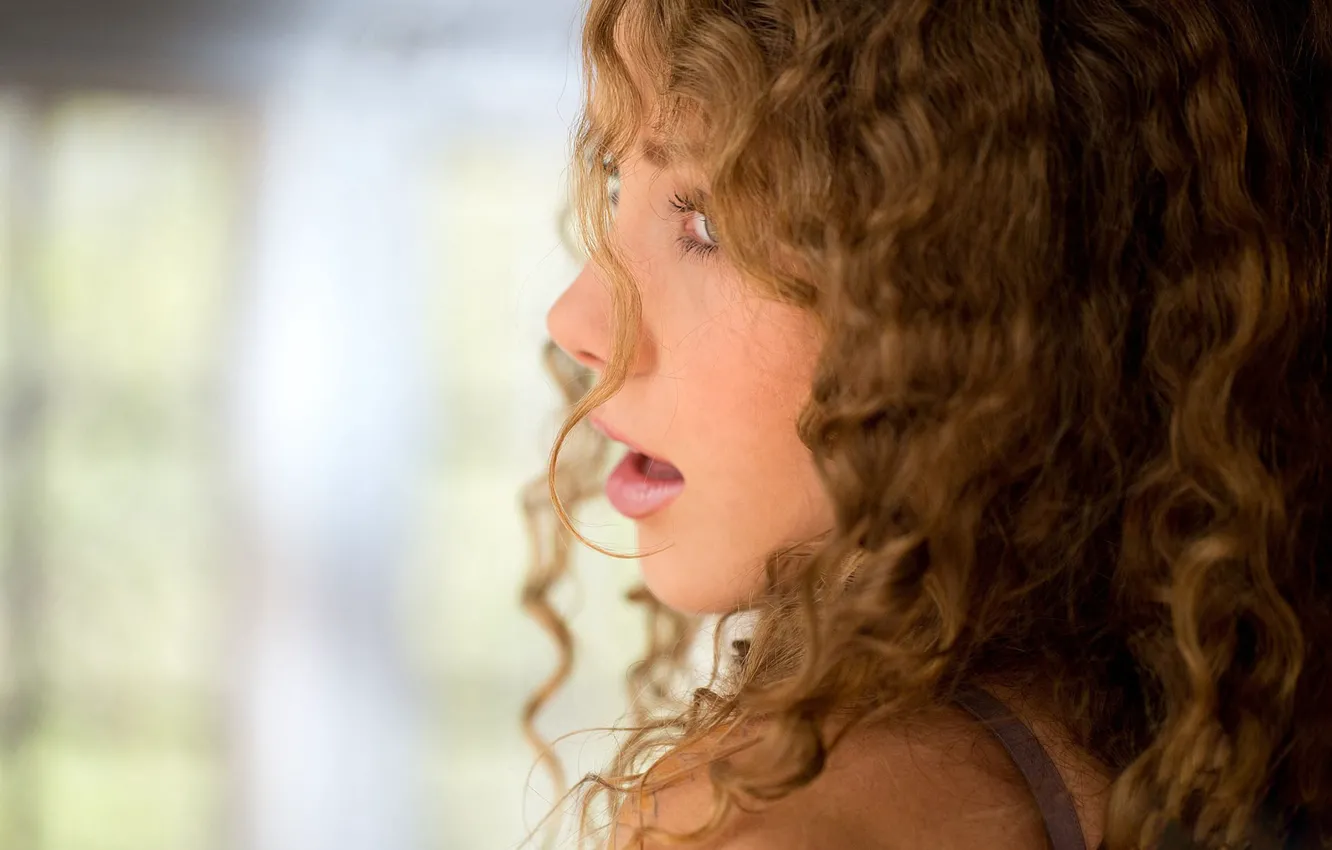 Photo wallpaper eyes, girl, sponge, cute