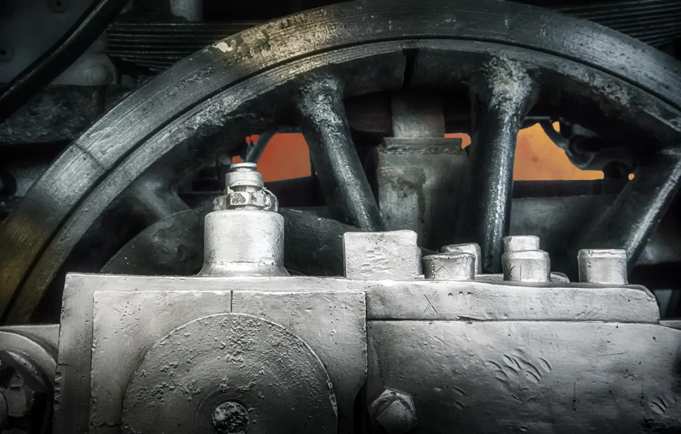 Photo wallpaper macro, background, wheel