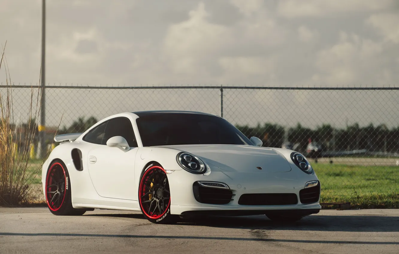 Photo wallpaper Porsche, Turbo, 991, on ADV.1 ADV7 Track Spec CS