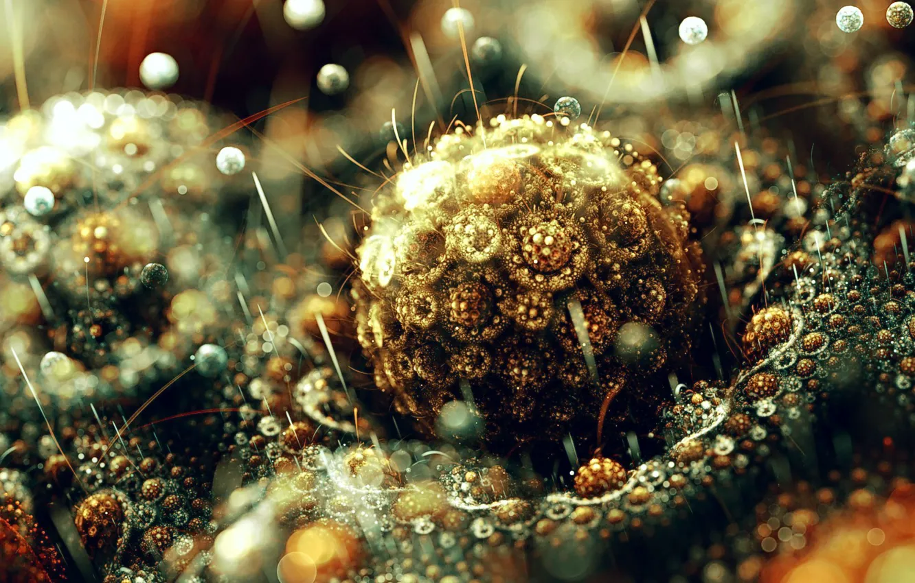 Photo wallpaper abstraction, Shine, fractal