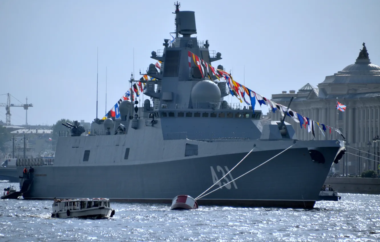 Photo wallpaper frigate, Neva, Admiral Kasatonov