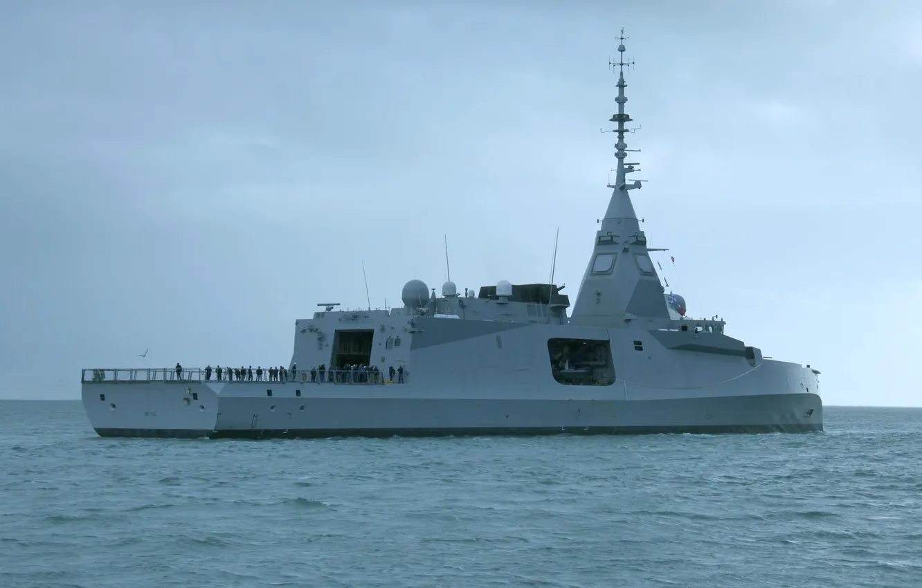 Photo wallpaper frigate, French Navy, Amiral Ronarc'h, FDI