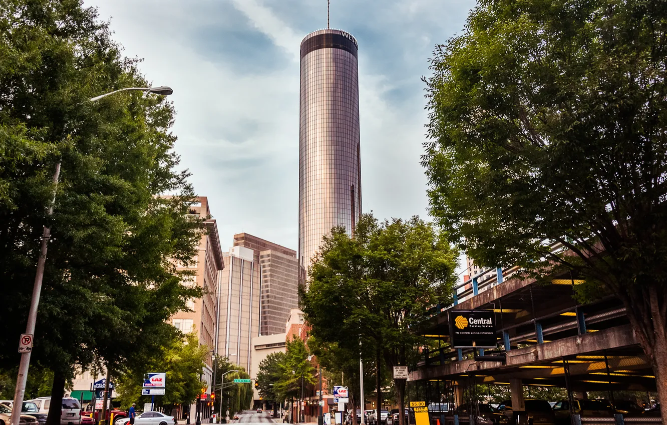 Photo wallpaper city, USA, Atlanta, Westin