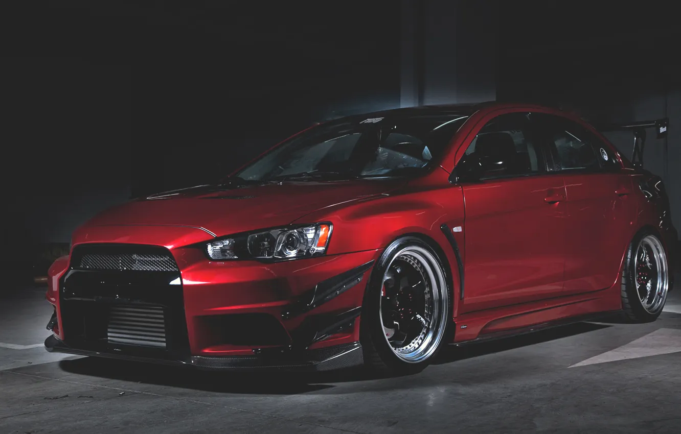 Photo wallpaper Mitsubishi, Lancer, Evolution, Lancer, Mitsubishi