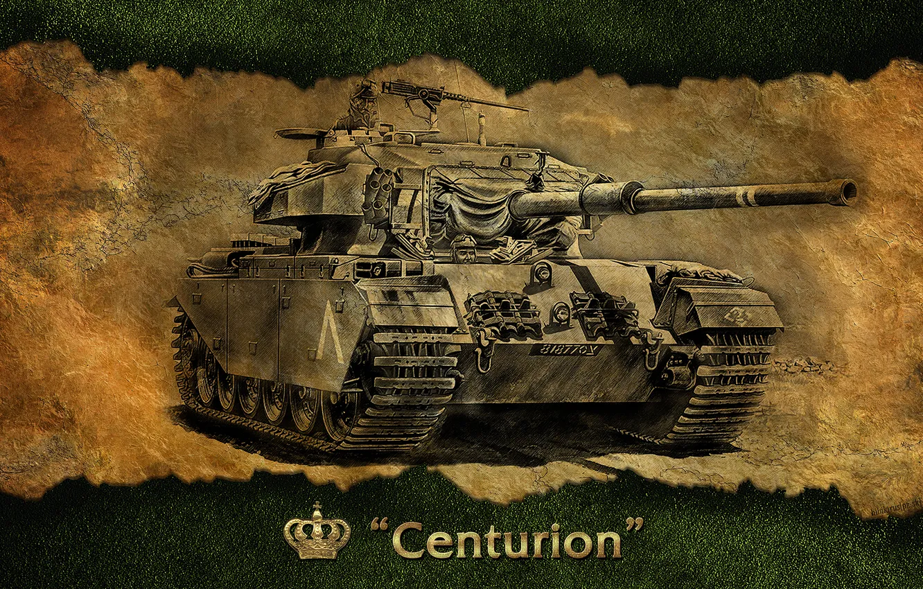 Photo wallpaper England, art, tank, UK, WoT, World of Tanks, Centurion Mk. I