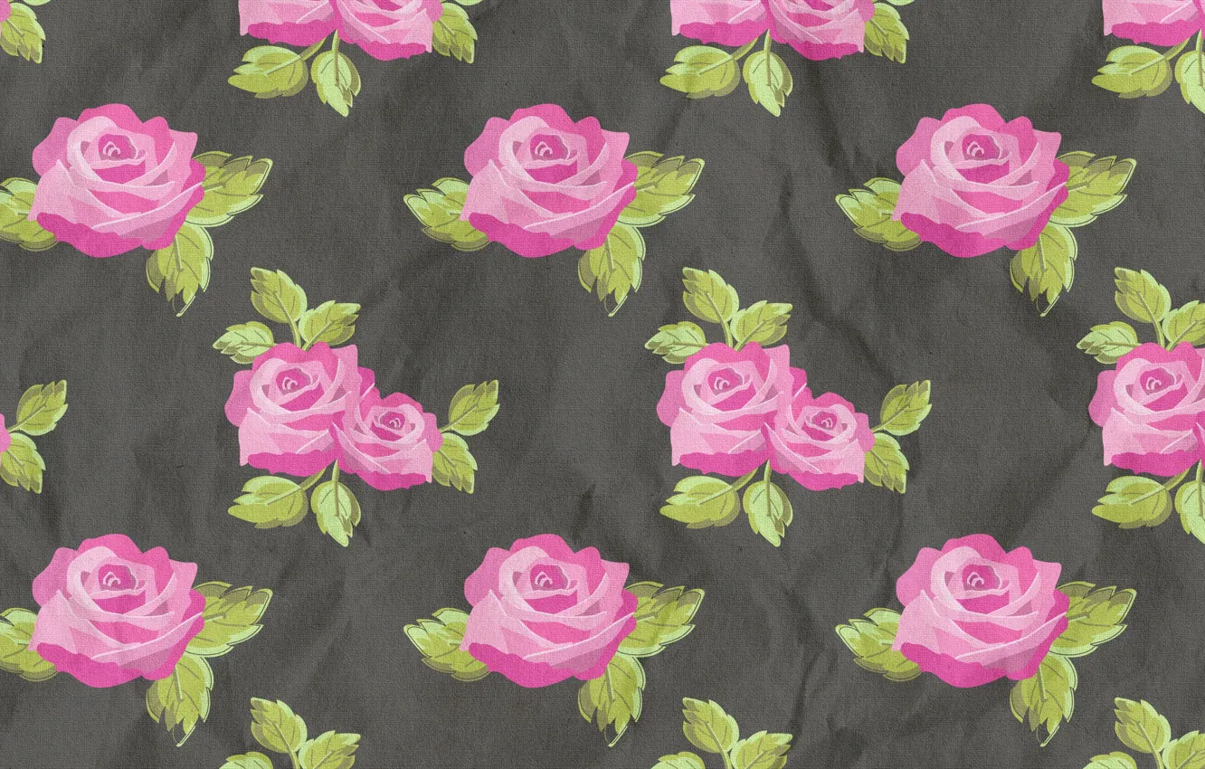 Photo wallpaper flowers, roses, texture, bright