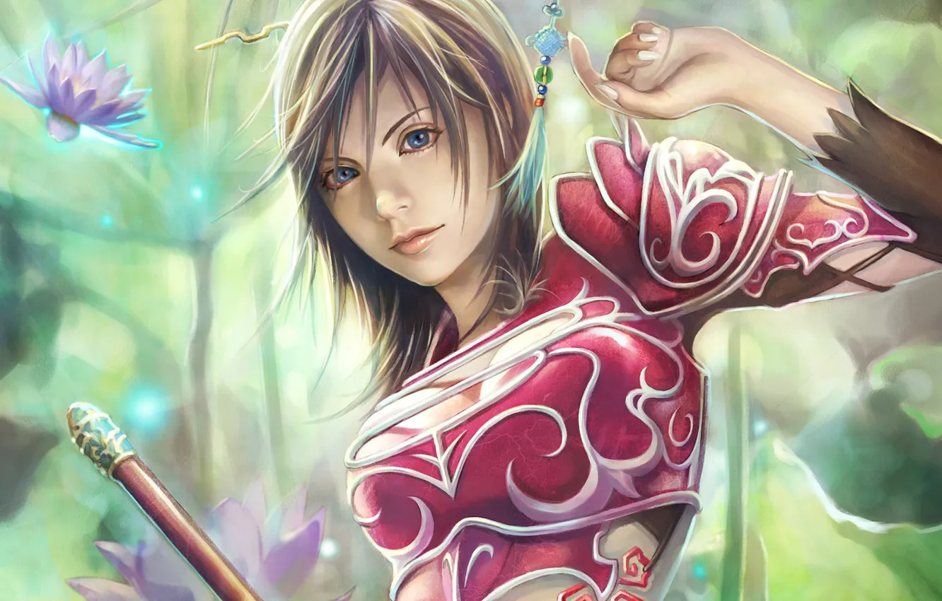 Photo wallpaper look, girl, figure