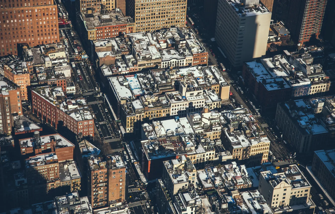 Photo wallpaper USA, United States, cars, New York, Manhattan, NYC, roads, america