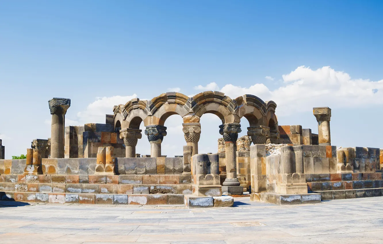 Photo wallpaper Armenia, hayastan, Zvartnots, Zvartnots