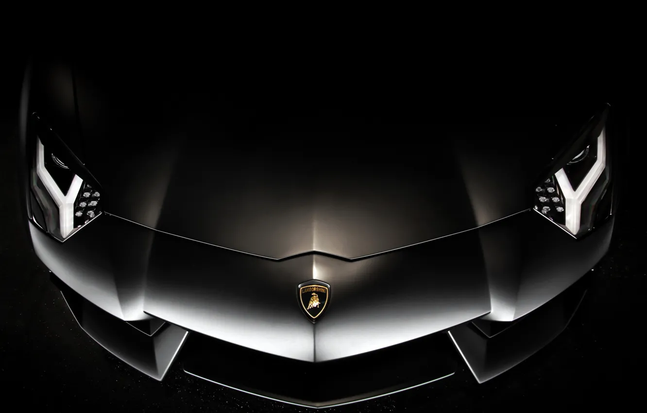 Photo wallpaper background, black, before, lamborghini, black, aventador, lp700-4, Lamborghini