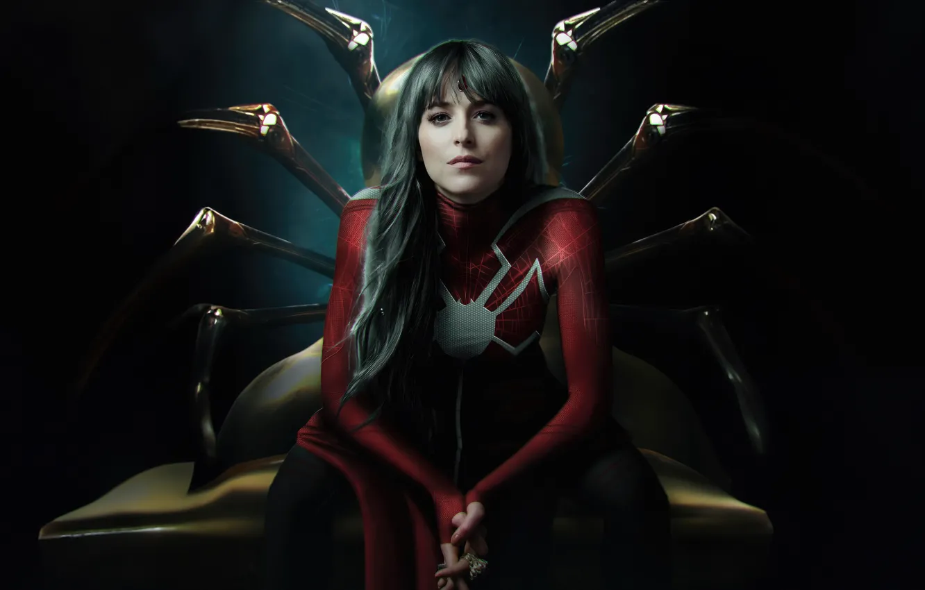 Photo wallpaper Dark, Superheroes, Movies, Sony, Marvel, Artwork, Artist, Dakota Johnson