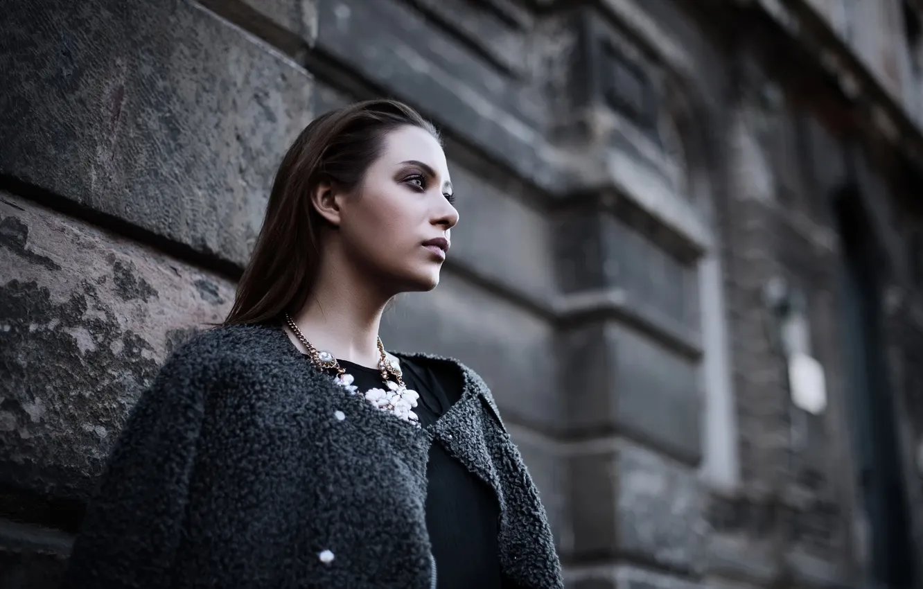 Photo wallpaper makeup, profile, sponge, bokeh, Alexa