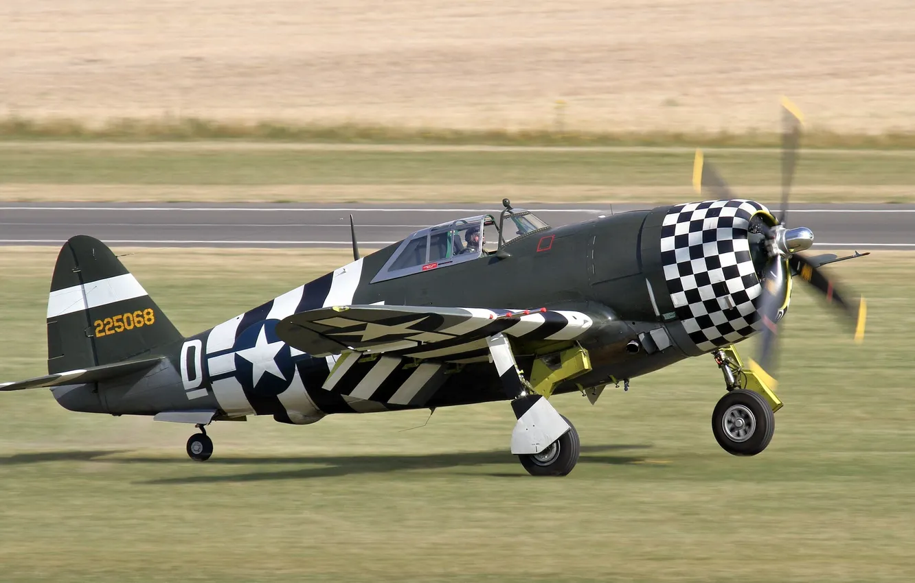 Photo wallpaper American, Thunderbolt, fighter-bomber, P-47G