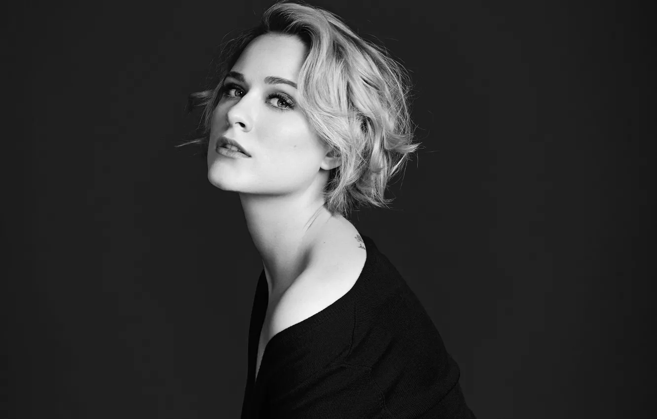 Photo wallpaper actress, black and white, Evan Rachel Wood