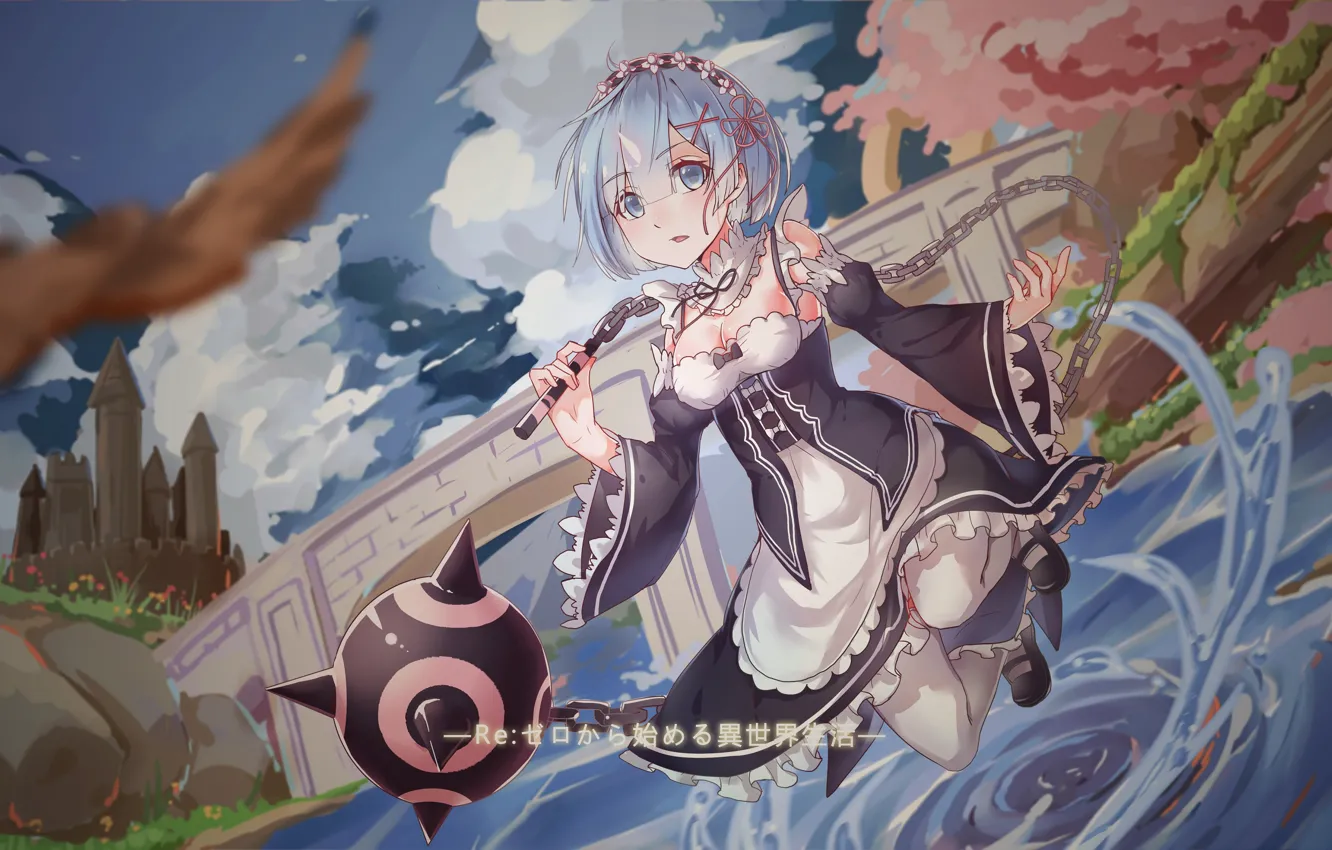 Photo wallpaper anime, art, REM, Re: Zero Kara Hajime Chip Isek Or Seikatsu