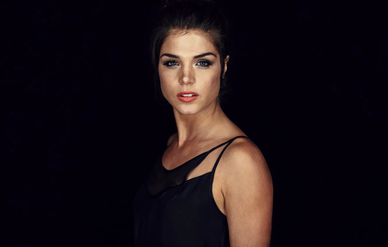 Photo wallpaper look, pose, makeup, actress, brunette, hair, make up, Marie Avgeropoulos