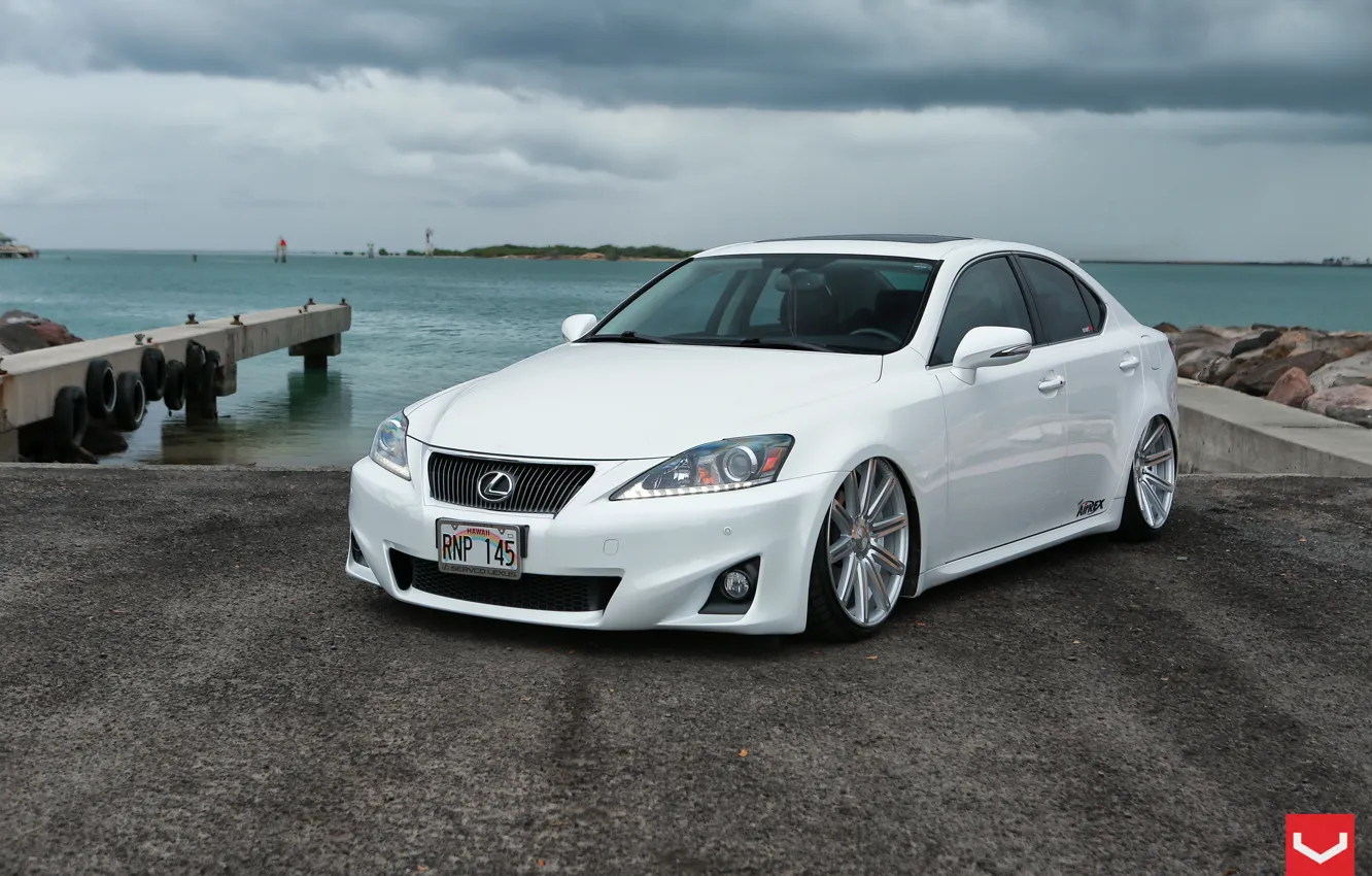 Photo wallpaper Lexus, White, 350, Vossen