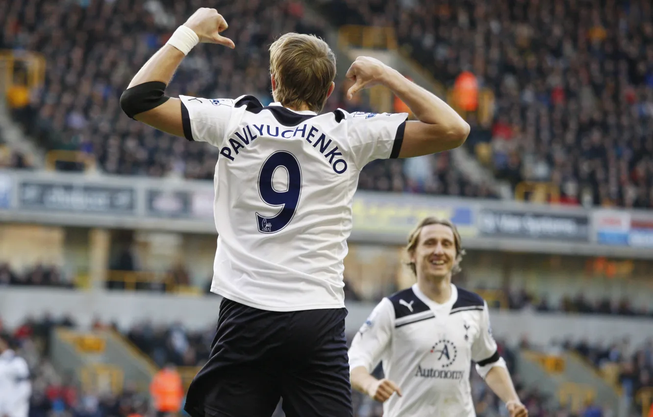 Photo wallpaper football, the celebration, goal, Tottenham, Tottenham, Pavlyuchenko, PAVA