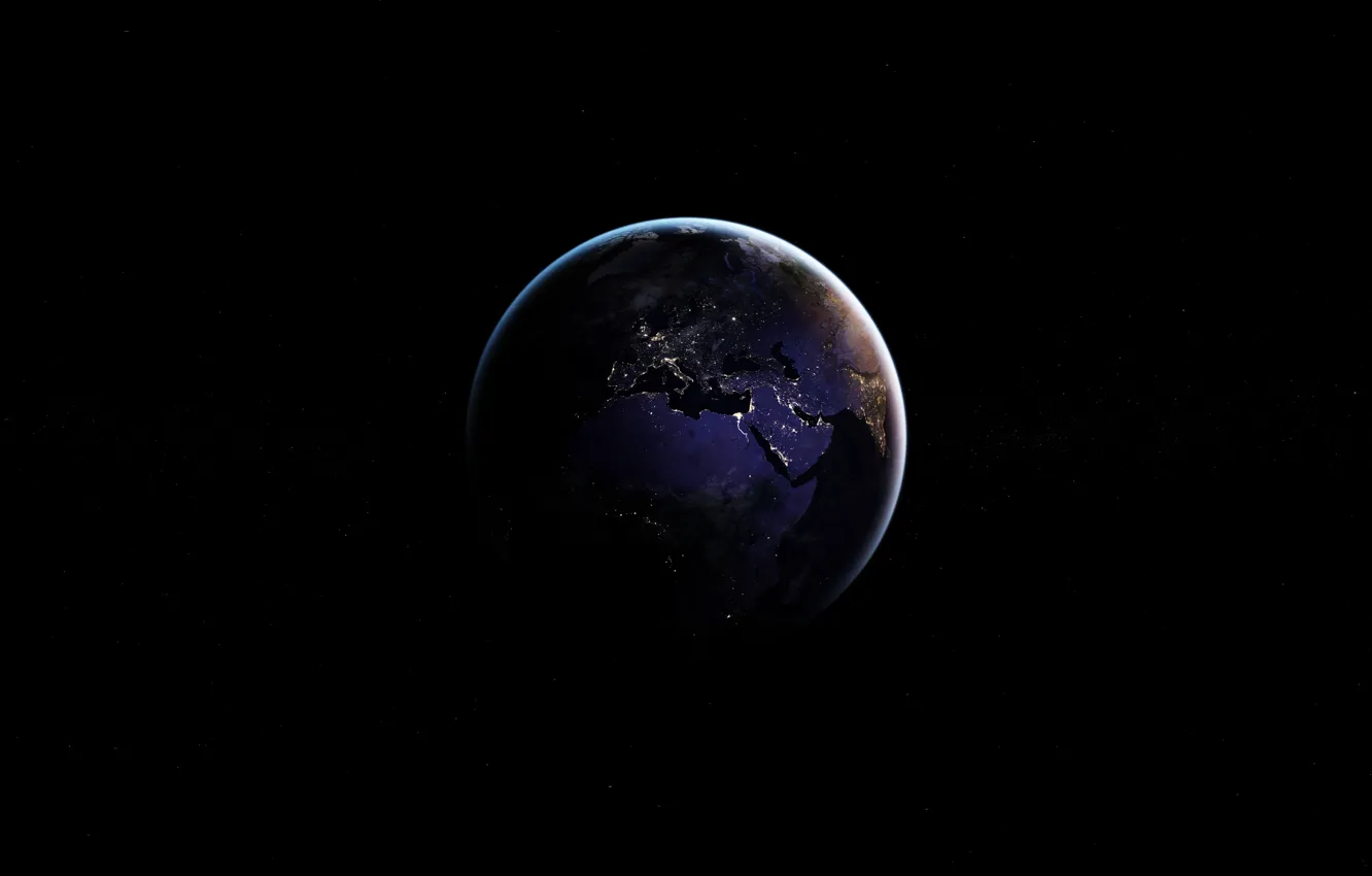 Photo wallpaper world, earth, space, night