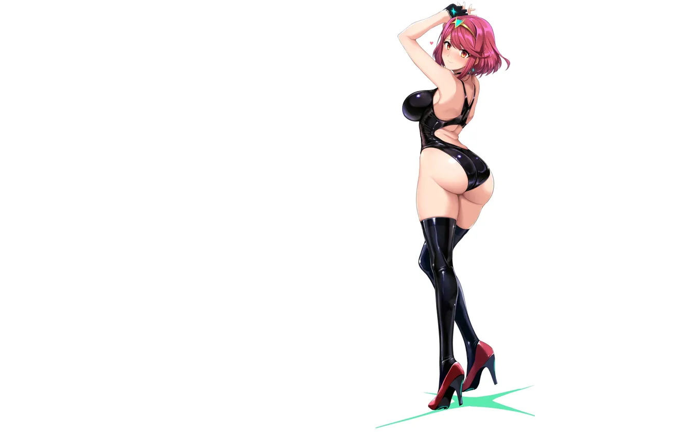 Photo wallpaper girl, hot, sexy, ass, pink hair, anime, pretty, butt