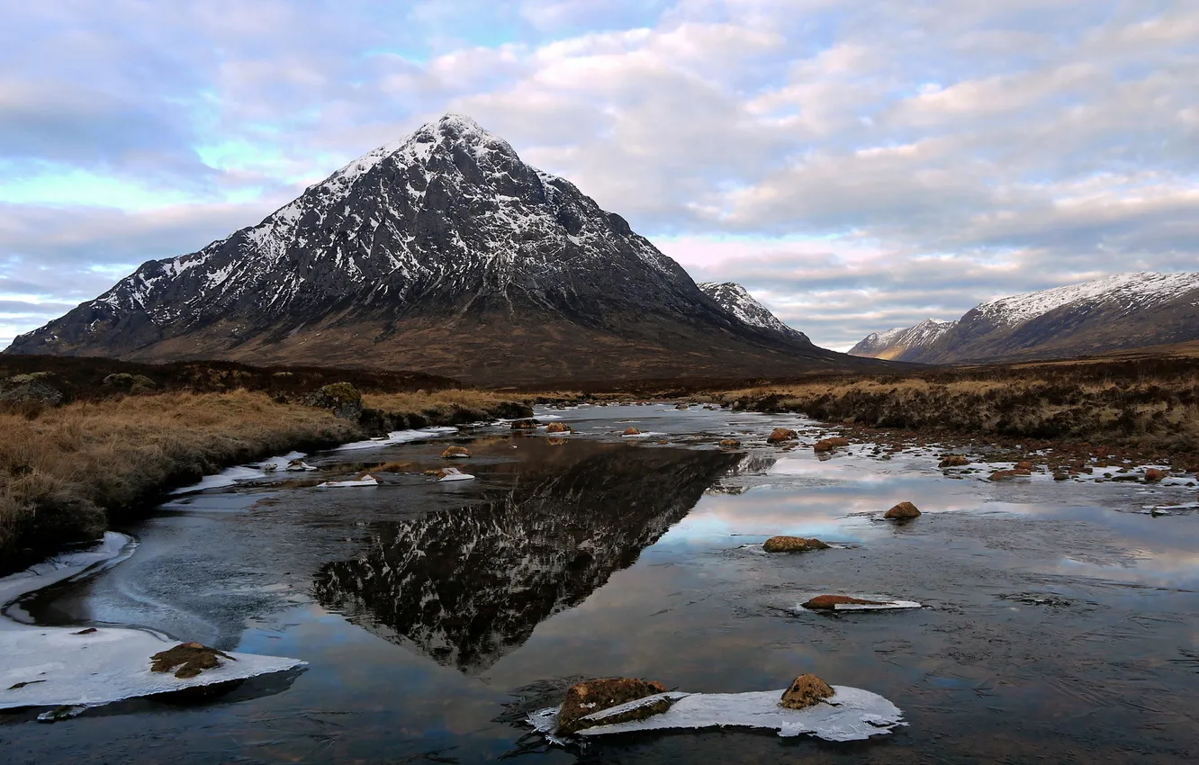 Photo wallpaper landscape, mountains, Scotland, Ballachulish
