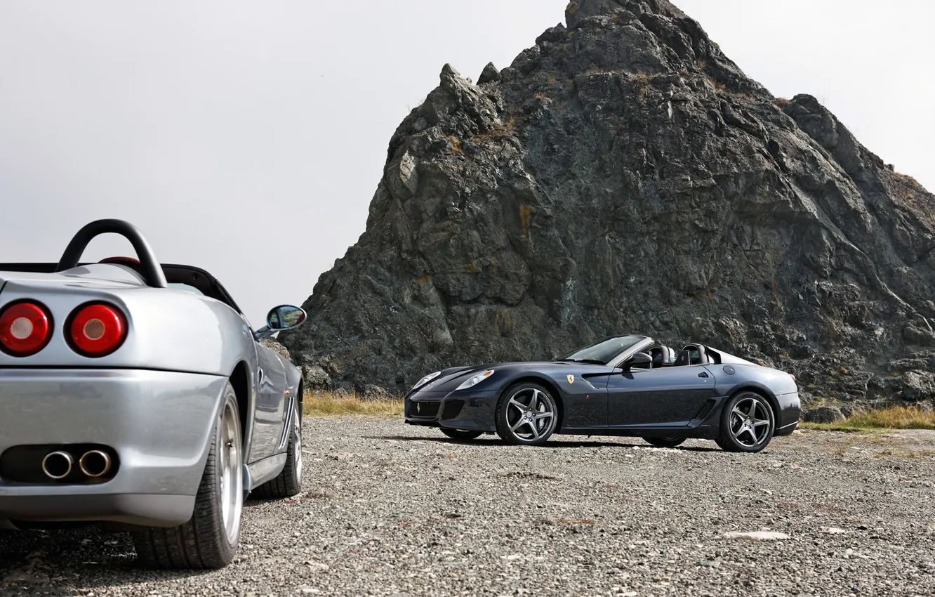 Photo wallpaper Ferrari, Sports Cars, Ferrari SA Aperta, Ferrari 550 Barchetta Pininfarina