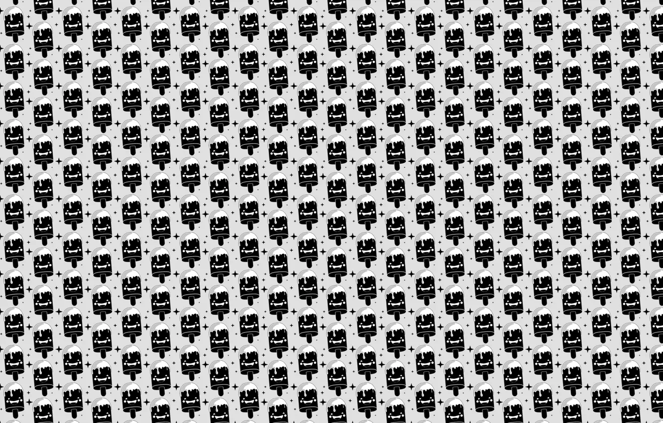 Photo wallpaper white, stars, darkness, black, dark, ice cream, white, star