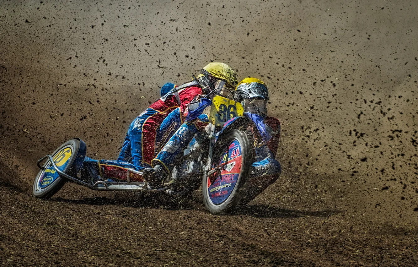 Photo wallpaper race, sport, motorcycle